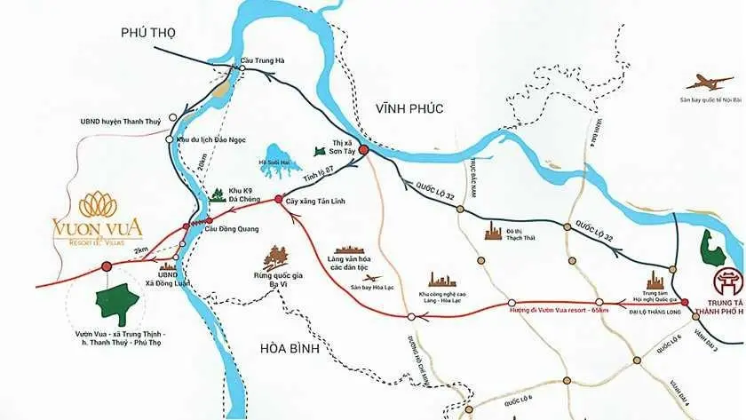 Biệt thự Vườn Vua 250 m2, 300 m2, 365 m2, 322 m2, 400 m2. Khoáng nóng