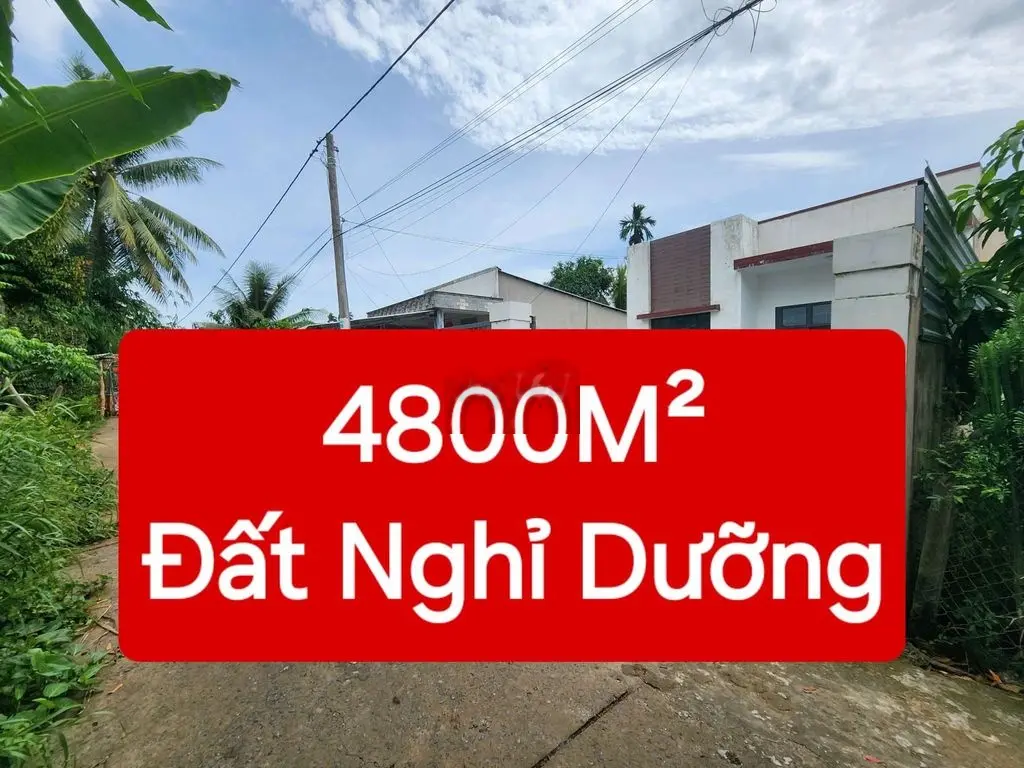 BÁN GẦN 4800M² ĐẤT NGHỈ DƯỠNG - PHONG ĐIỀN, TP CẦN THƠ