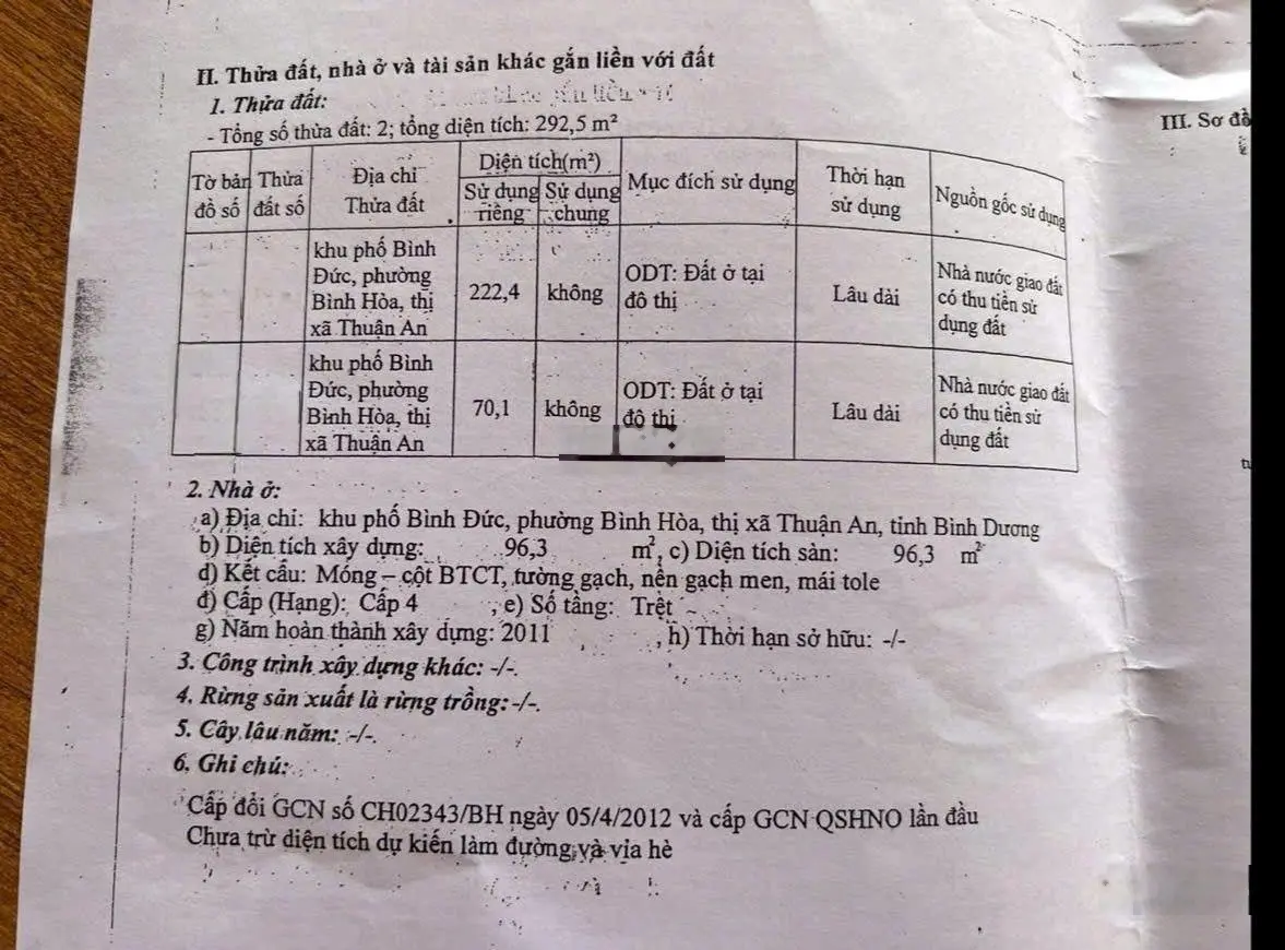 Nhà mái thái góc hai mặt tiền khu phố Bình Đức, phường Bình Hòa, TP. Thuận An, Bình Dương