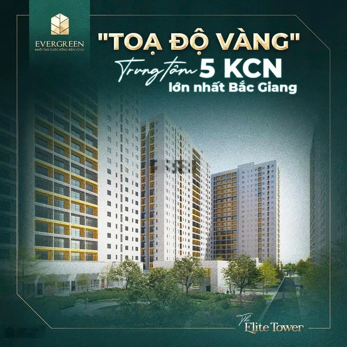 Chỉ 370 triệu có ngay căn hộ tại Evergreen Bắc Giang, Thị xã Việt Yên