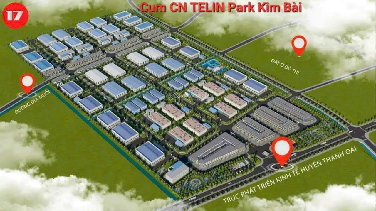 Chính chủ nhượng lại lô đất xưởng cụm công nghiệp Telin Park Kim Bài, 1783m2 giá siêu hấp dẫn