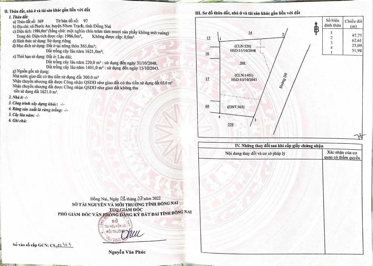 Cần bán vài lô đất 2MT trước sau Huỳnh Thúc Kháng (D9), thổ cư, sát cụm KCN Nhơn Trạch & dự án HUD