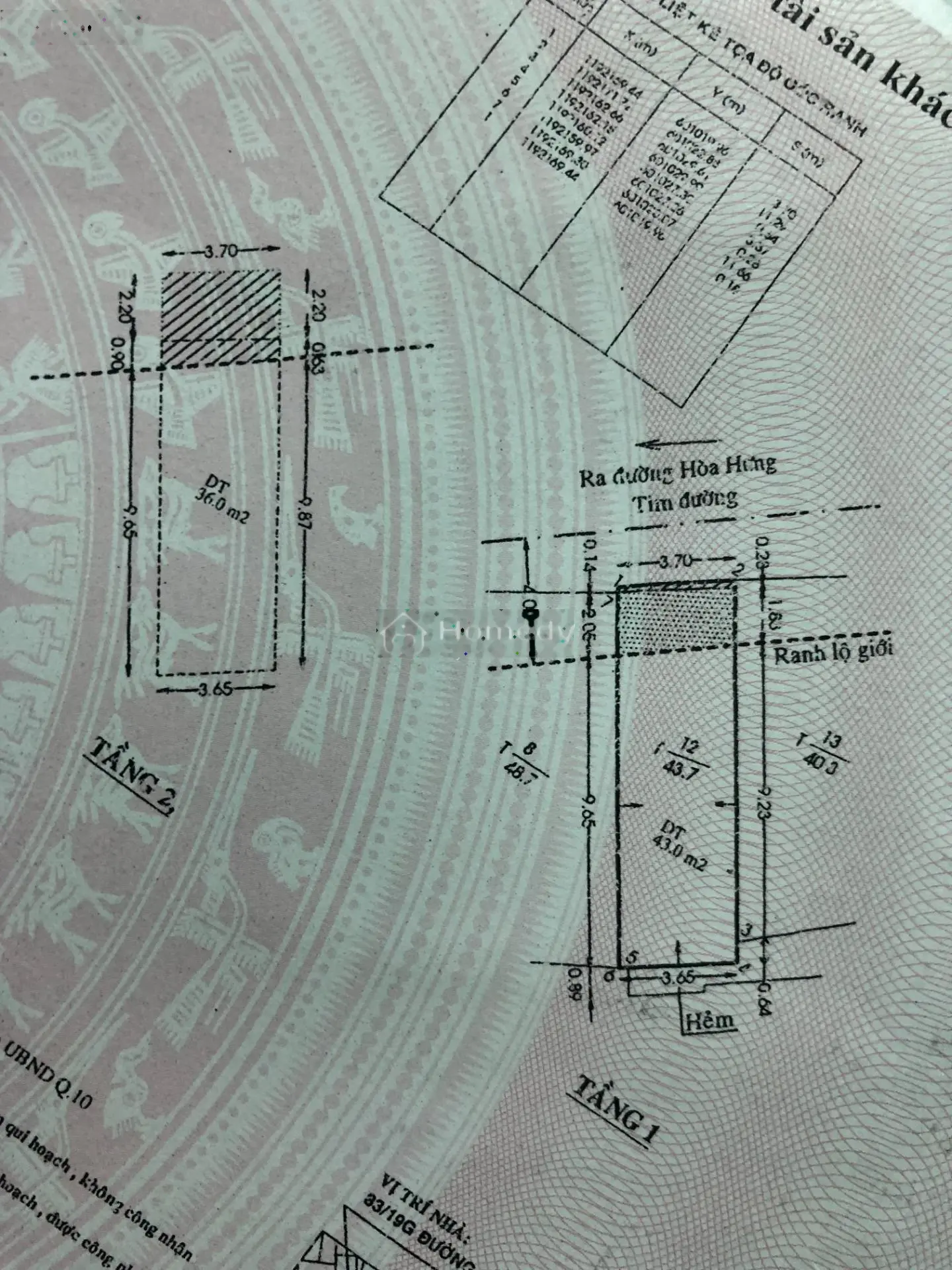 Bán nhà riêng tại hẻm 83 Đường Hòa Hưng, P12, Q10, 7,6 tỷ, 43m2, giá tốt