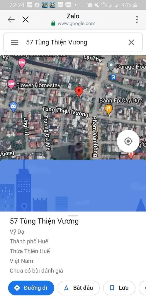 Bán Đất Mặt Tiền Đường Tùng Thiện Vương cách Phạm Văn Đồng 100M