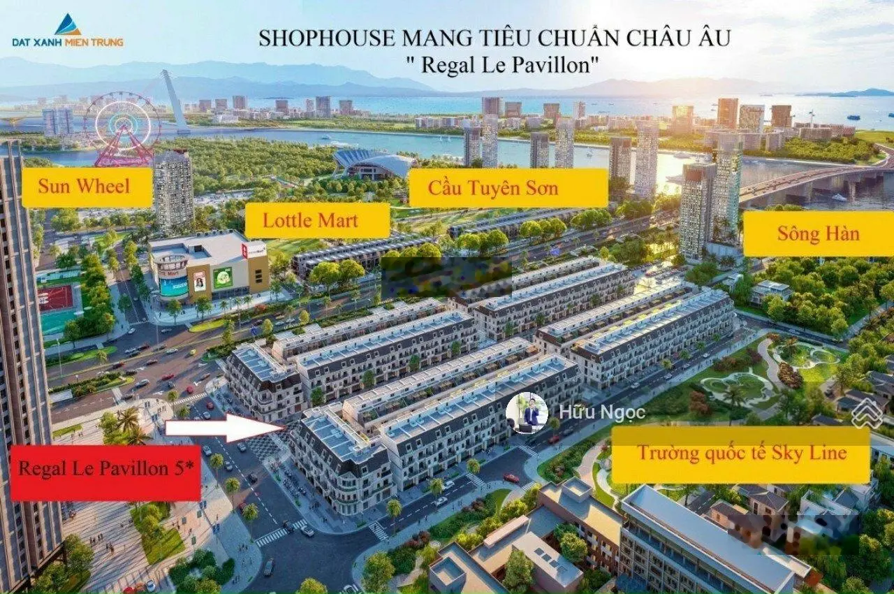 Bán nhanh giá nét 11,5 tỷ - nhà phố shophouse Regal Pavillon cạnh cầu tiên sơn sông Hàn Đà Nẵng