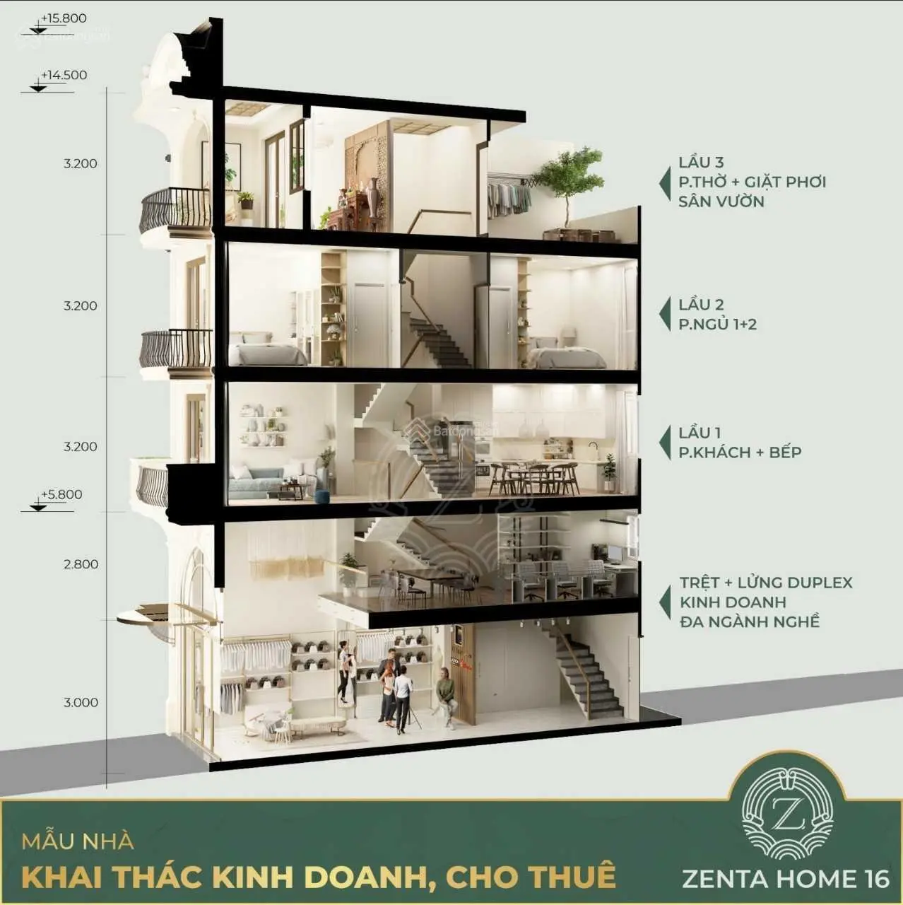 Bán nhà phố Zenta Home Thạnh Lộc 16, Quận 12, ngã tư Ga. Giá từ 5 tỷ