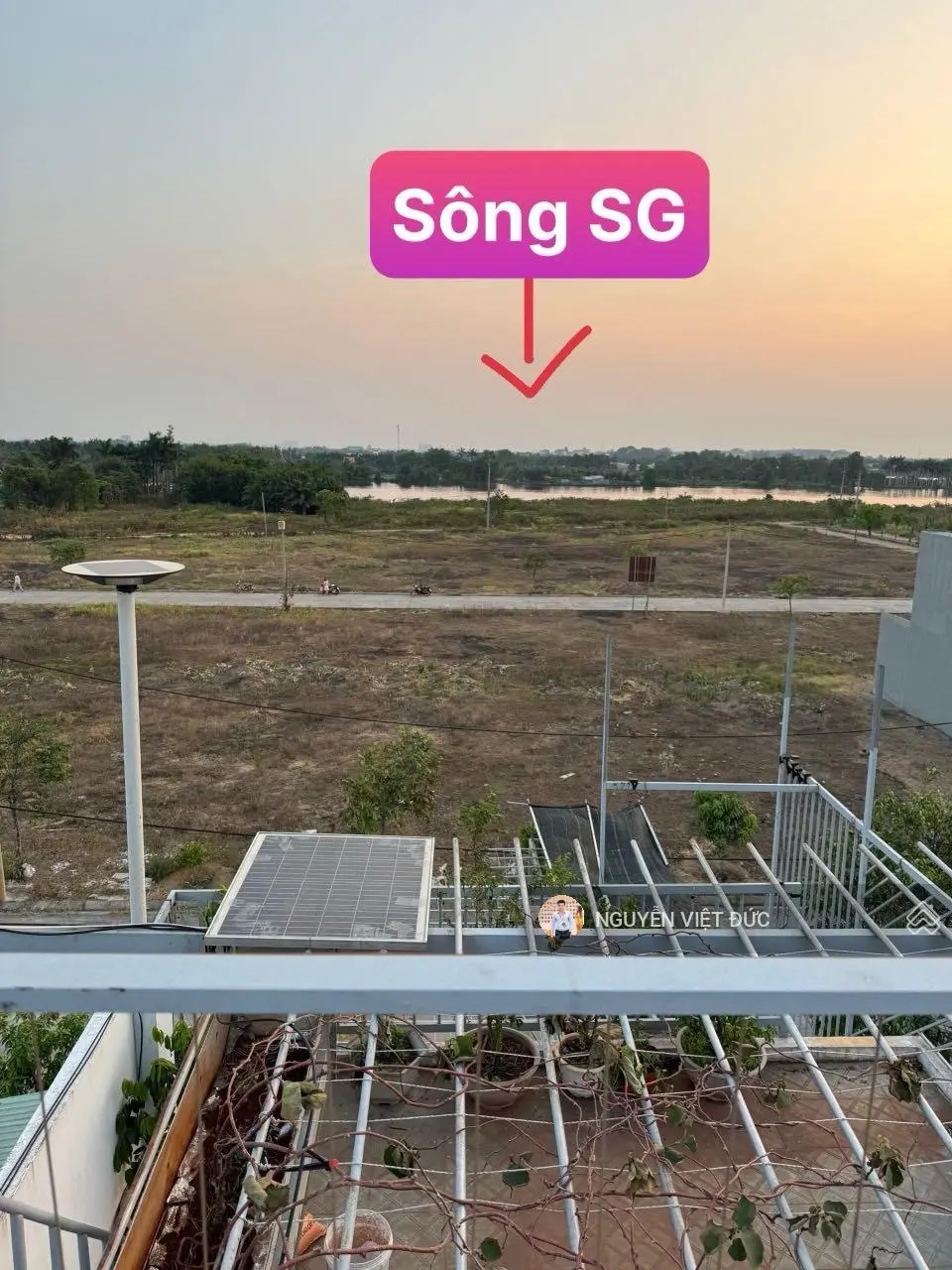 Bán gấp nhà đất 100m2 có nhà view sông Sài Gòn ở TDC An Sơn - Thuận An gần QL13