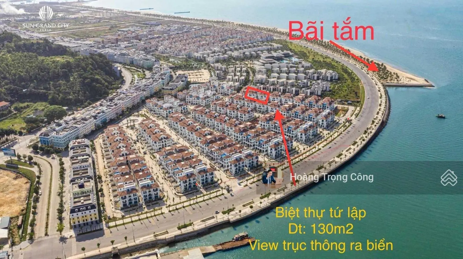 Cần bán căn biệt thự Feria tứ lập 130m2, giá 12.X tỷ giá thấp nhất trong phân khu, cách biển 150m