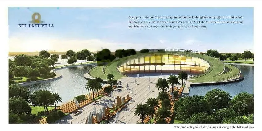 Bán biệt thự Sol Lake - Đô Nghĩa 200m2 mặt đường 30m view hồ - thiện chí bán