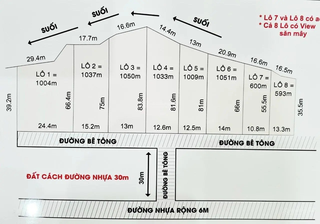 Bán đất vườn nghỉ dưỡng giáp suôi, huyện Đạ Huoai, Lâm Đồng