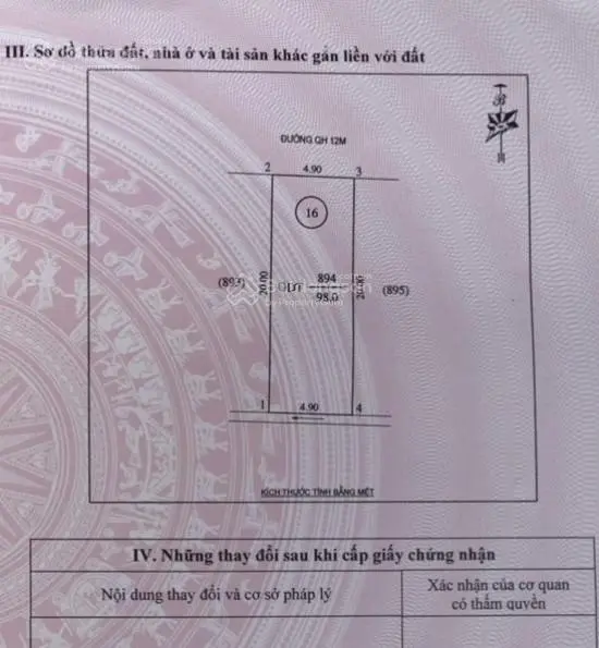 Bán đất tái định cư khối 7 Quán Bàu đường 12m gần Lê Ninh mặt đường Võ Trọng Ân