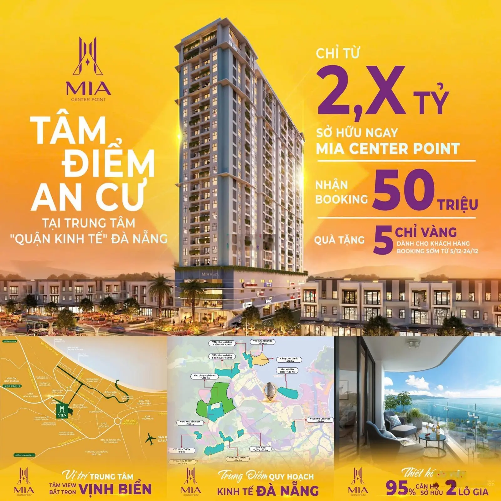 Căn hộ trung tâm Đà Nẵng, sát siêu thị Mega Mall, ĐH Bách Khoa, cách biển 1km chỉ từ 580tr