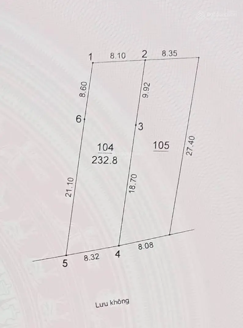 Bán đất mặt đê Du Nội, Mai Lâm, Đông Anh 232,8m2 sổ đỏ chính chủ