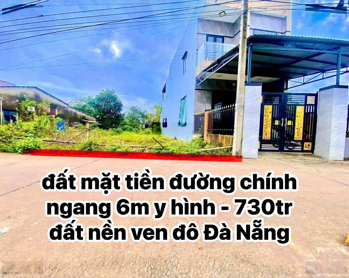 Chú em cần tiền bán nhanh lô đất ven hòa khương diện tích 130m2 mặt tiền 6m