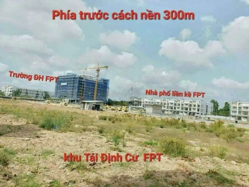 Bán nền thổ cư mặt tiền đường Tạ Thị Phi kế Trường Đại học FPT