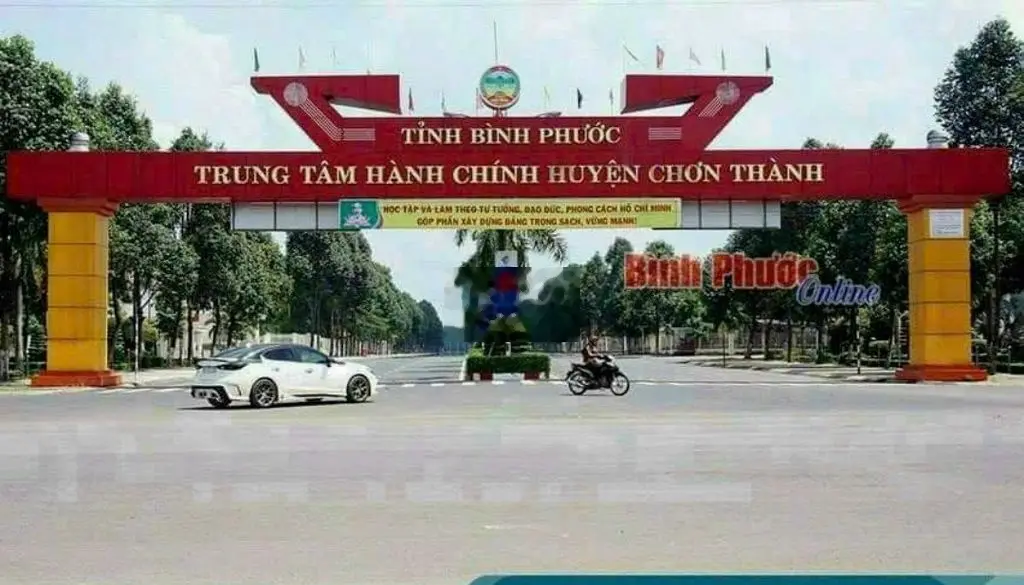 Bán đất Chơn Thành sổ sẵn mặt tiền đường nhựa 14M