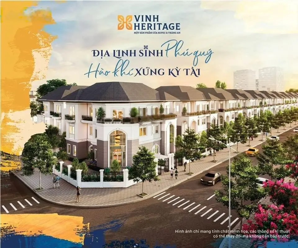 CC chủ bán, BT song lập Giáng Hương - CH đầu tư chiến lược tại DA VIP Vinh Heritage - TT TP Vinh