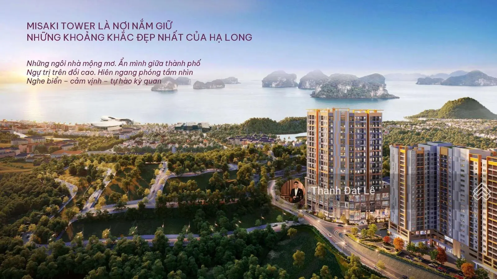 Quỹ NGOẠI GIAO Căn hộ Misaki Tower Hạ Long, trung tâm Hòn Gai, View vịnh. Giá CĐT Đợt 1. Sổ lâu dài