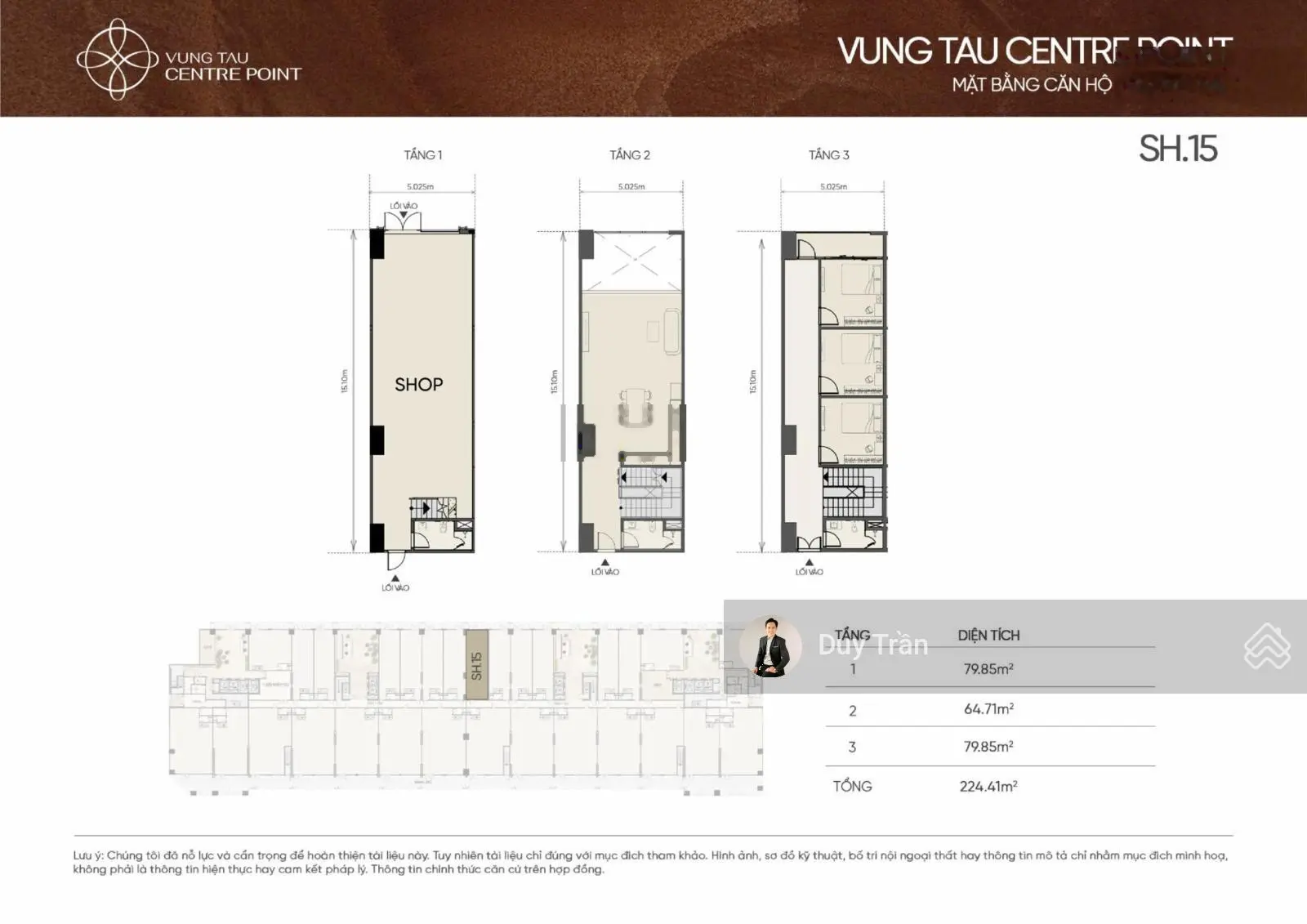 Bán shophouse tại Vũng Tàu Centre Point, giá ưu đãi chỉ với 50 triệu / m2, diện tích 404 m2, 3 tầng