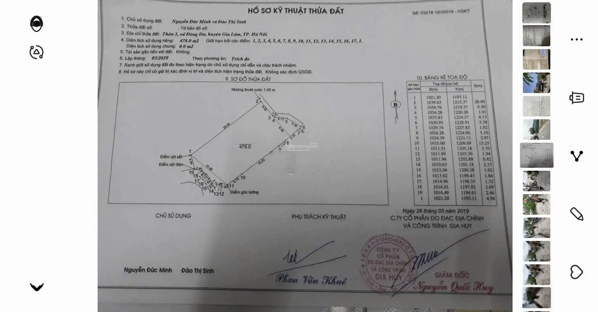 Hơn 30tr - duy nhất 1 lô 478m2 đất Đông Dư (Gia Lâm) - đầu tư - chia lô - xây biệt thự