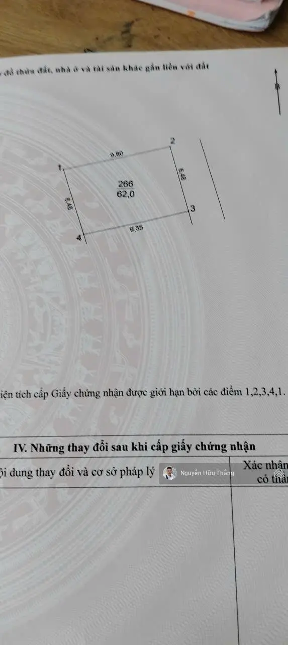 Bán đất trung oai - tiên dương, oto 29 chỗ đỗ cửa, 15m ra đường trục chính, 62m, nhỉnh 4 tỷ