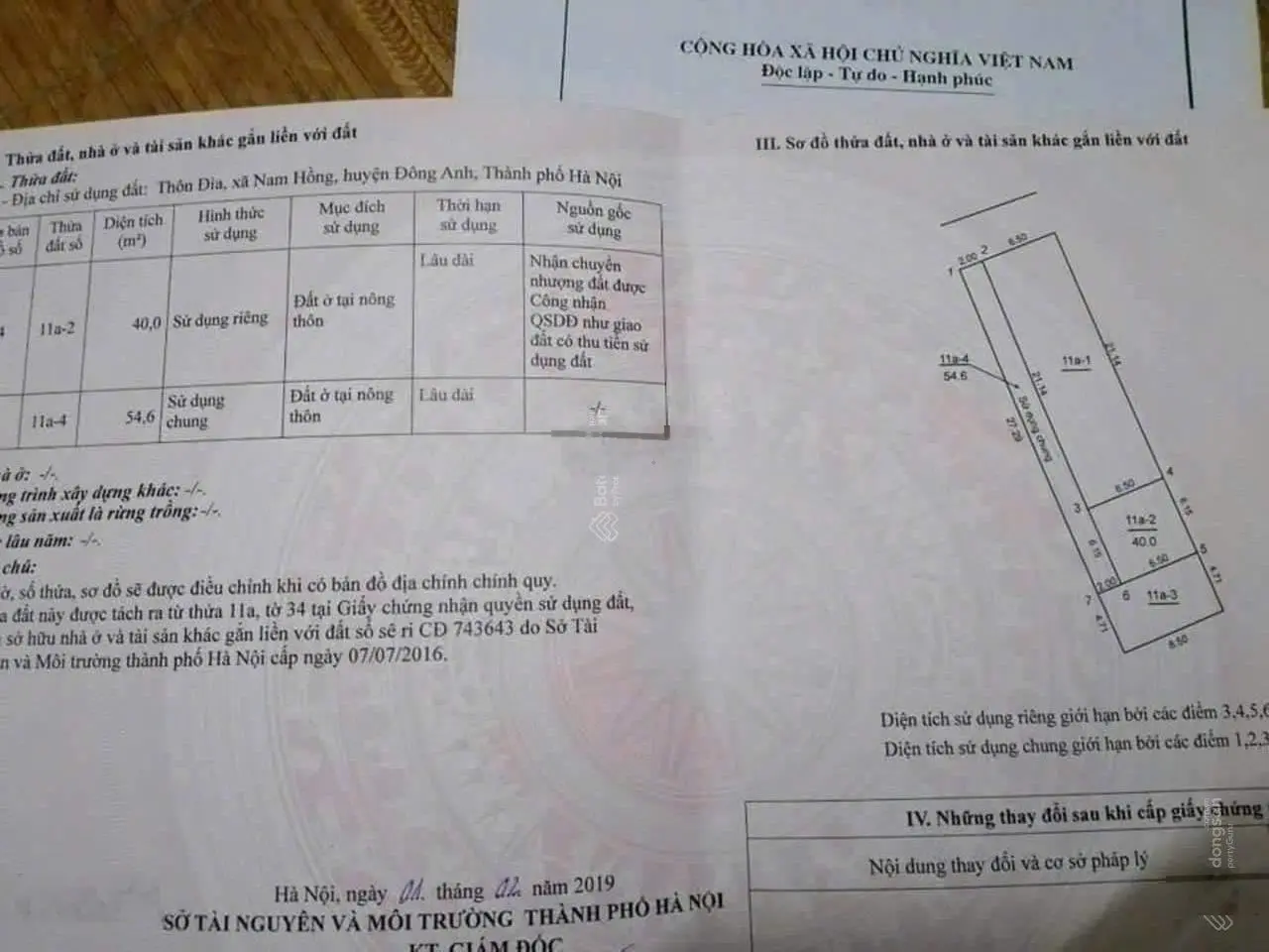 Còn sót lô duy nhất 402m thôn Đìa xã Nam Hồng Đông Anh - HN anh chị mình cần bán gấp chỉ có 2 tỷ x