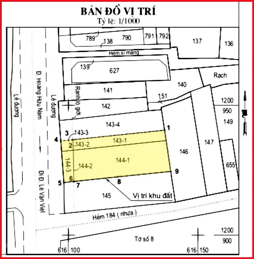 Cần bán 582m2 đất mặt đường Hoàng Hữu Nam, phường Tân Phú Q9.Tp. Thủ Đức