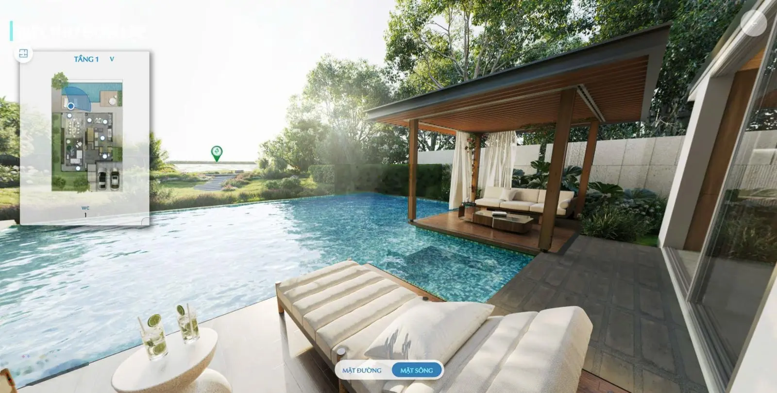 Villa đơn lập view trực diện sông Eco Village Saigon LH: 0944869995