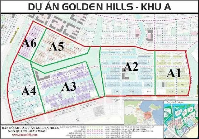 Chính chủ gửi bán lô 3x B2.x dự án Golden Hills (Giai đoạn 1), Khu A Xã Hòa Liên, Hòa Vang, Đà Nẵng