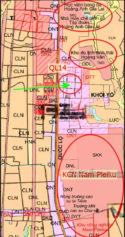 Lô góc 2 mặt tiền rất đẹp gần KCN Nam Pleiku