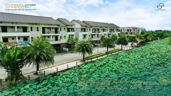 Chỉ cần 2,6 tỷ sở hữu căn shophouse view sông tại Centa VSIP Từ Sơn nhìn sang Ninh Hiệp, Gia Lâm