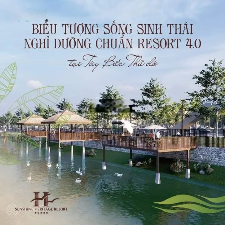 Chuyển nhượng lô đất xây resort dự án kđt sinh thái cẩm đình hiệp thuận (sunshine heritage hà nội)