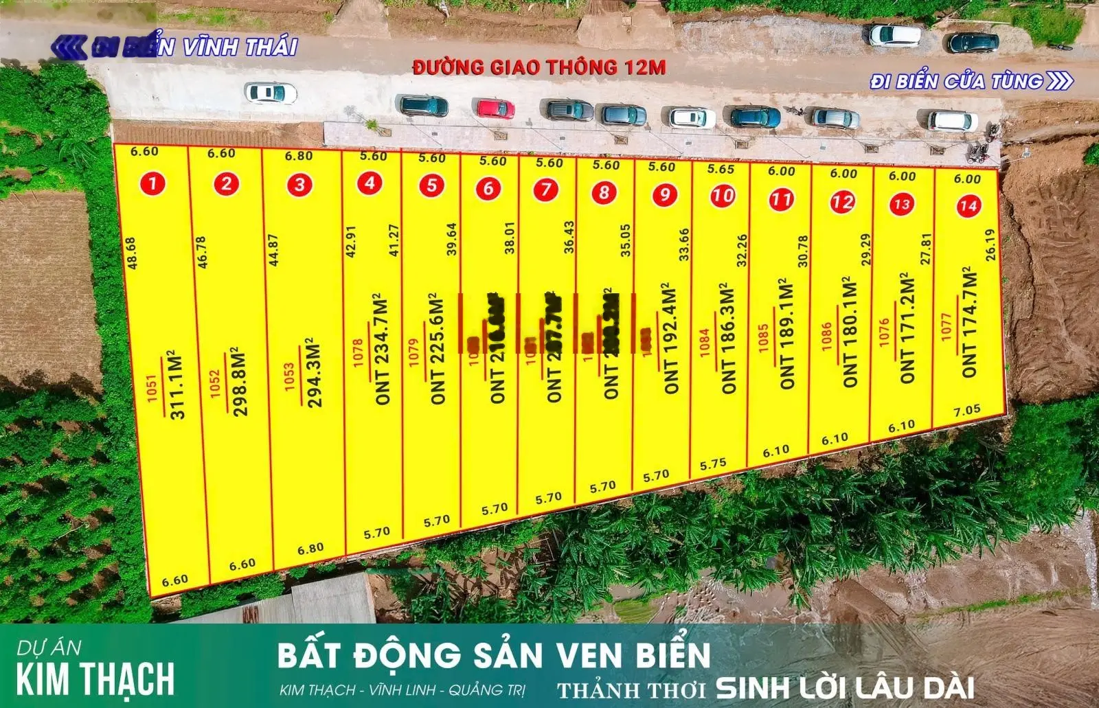 Bán đất nền tại kim thạch - giá tốt chỉ 390 triệu - diện tích 300m2