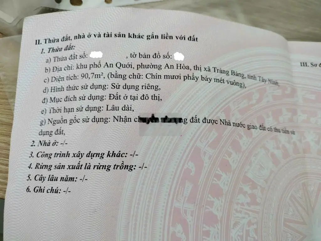 bán nhà mặt tiền đường An Quới 2 Xã An Hòa, thị Xã Trảng Bàng 450tr