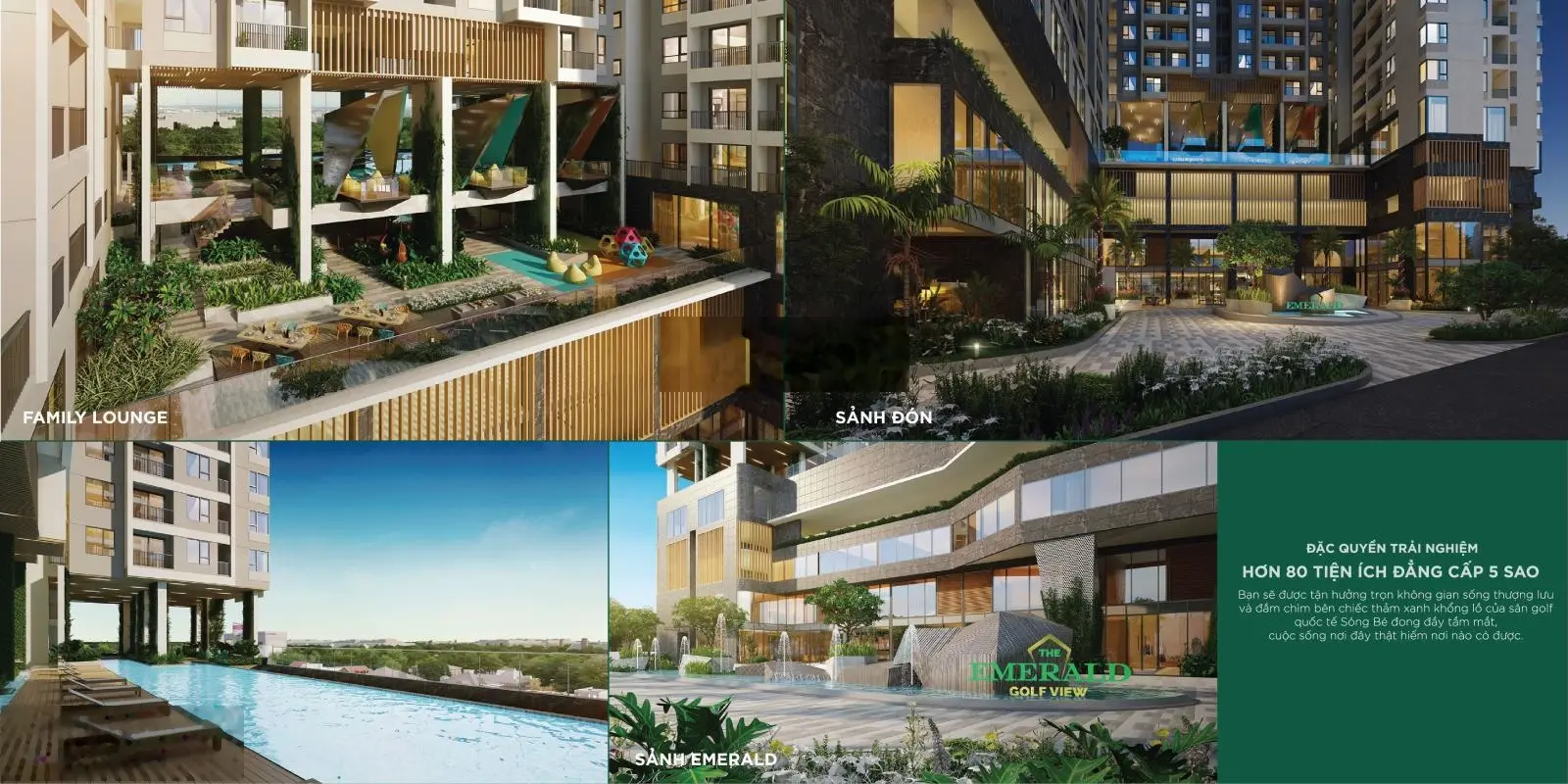 CH The Emerald Golf View, 2,3 tỷ, 58m2, 2PN, 1WC, pháp lý đầy đủ. HD Thuê lại 168 triệu