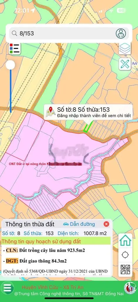 Cần bán gấp 1 xào gần DT768. ngang 15