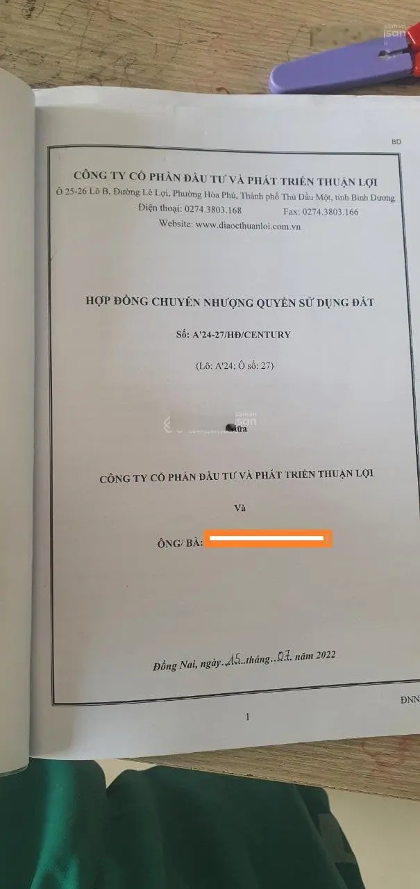 Ngộp bank cần bán gấp lô đất 100m2: A'24 - 27 rẻ bèo bọt. Dự án Century Long Thành Đồng Nai