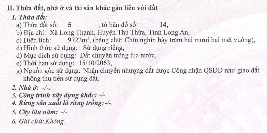 Bán đất ở nông thôn ONT 2.6 ha. ĐT833 gần QL N2