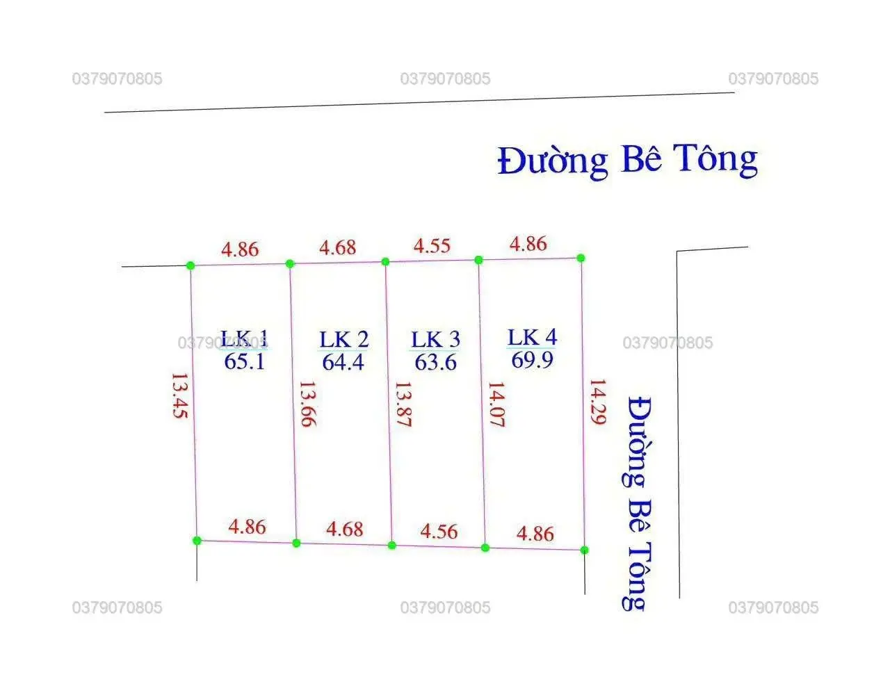 Bán nhanh 4 lô đất tại Đồng Tâm, Mỹ Đức giá loanh quanh 1 tỷ