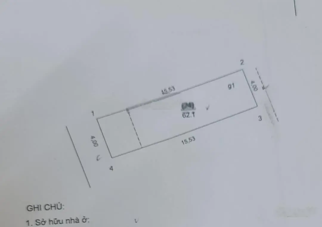 Bán nhà ngõ Lĩnh Nam, Hoàng Mai, Hà Nội - 61m2