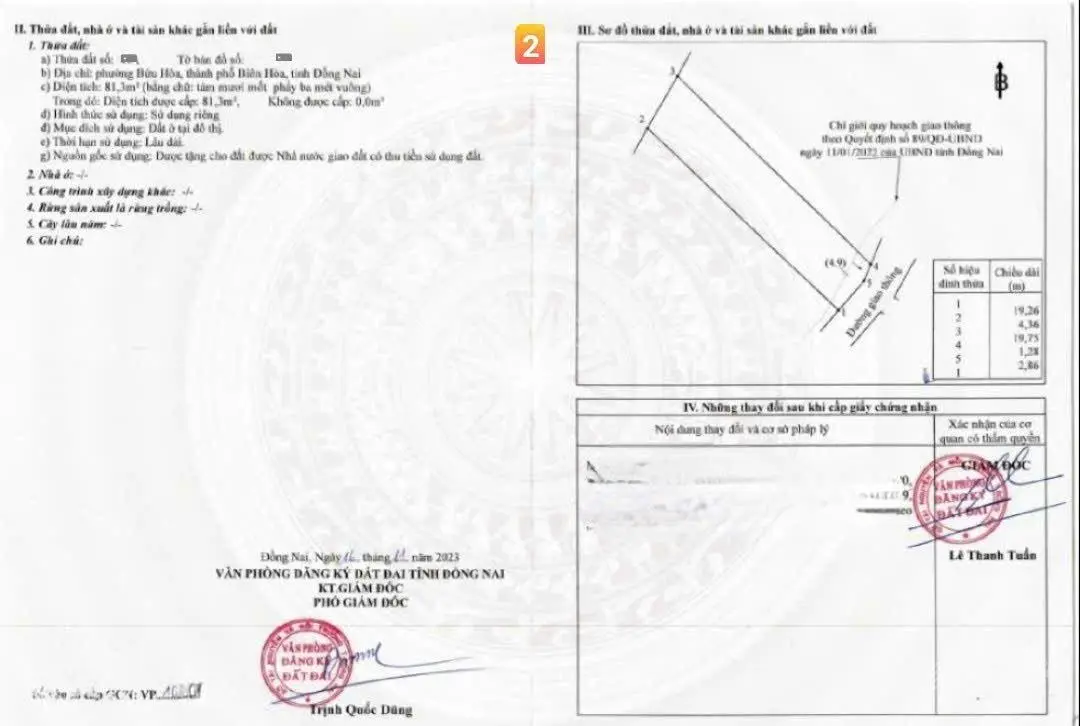 Bán 2 căn nhà 1 trệt 2 lầu cách đường Bùi Hữu Nghĩa 100m p.Bửu Hòa Tp.Biên Hòa