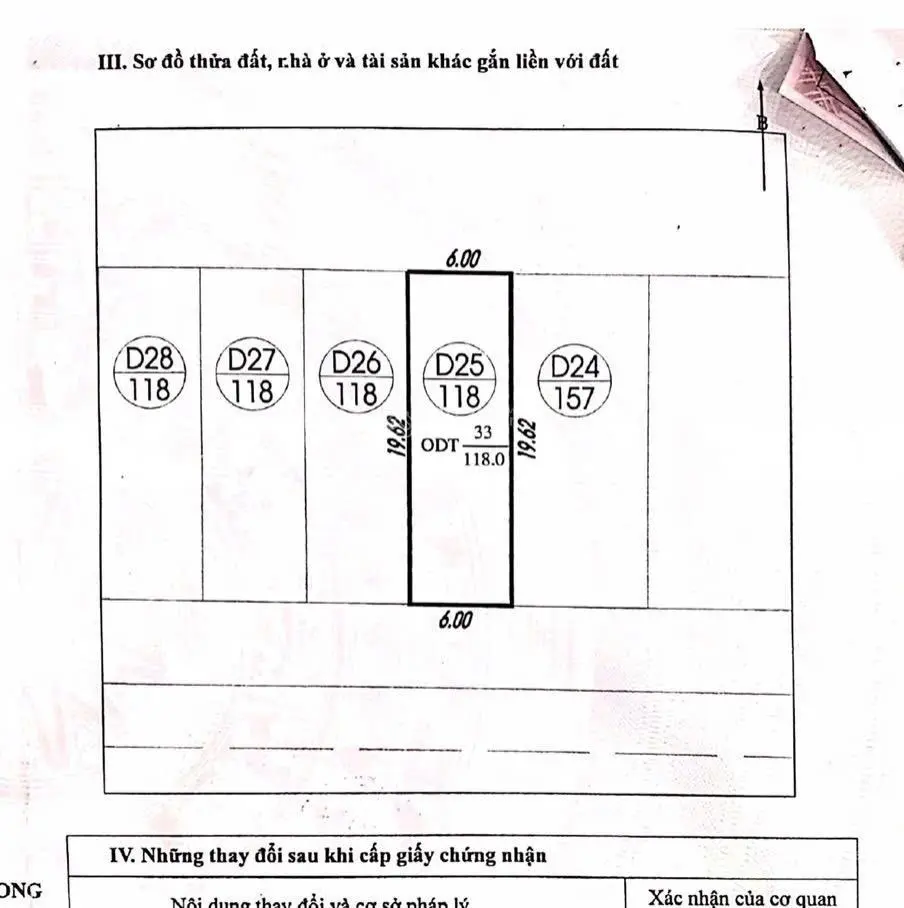 Bán nhanh ô lk Âu Tàu Tuần Châu giá 33tr/m2