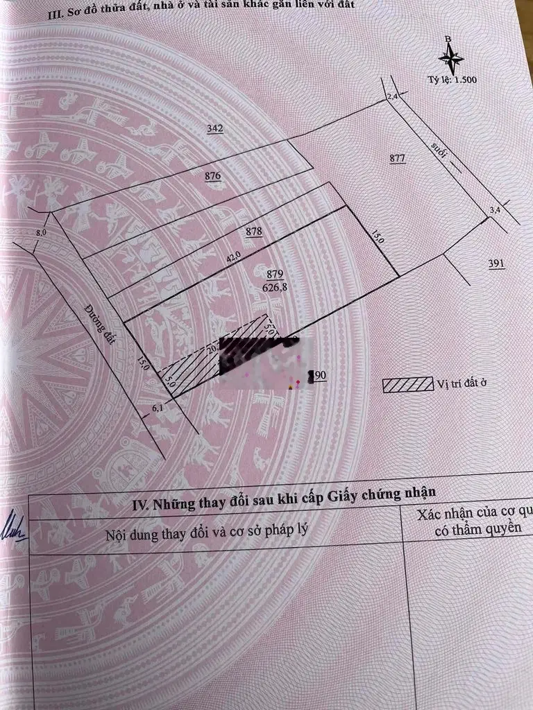 Bán mảnh đất trung tâm xã mặt nhựa 15m, thích hợp đầu tư kinh doanh