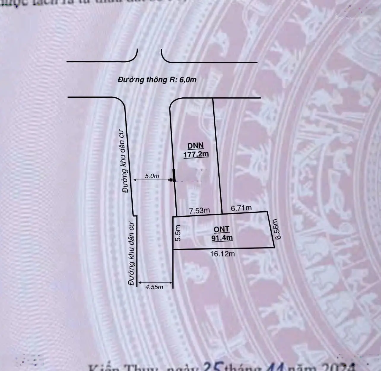 Bán đất tại Minh Tân, Kiến Thụy, Hải Phòng, giá cực chất 1,35 tỷ, 268m2