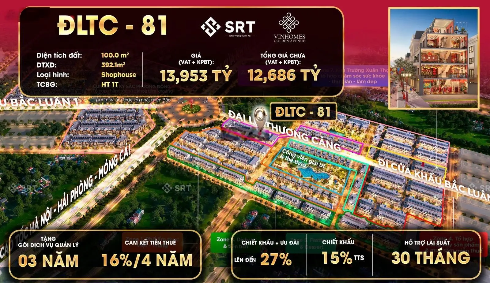 Bán căn góc vip siêu đẹp VinHomes Móng Cái 120 m2 giá ĐT hơn 4,8tỷ, hoàn thiện thô, pháp lý lâu dài