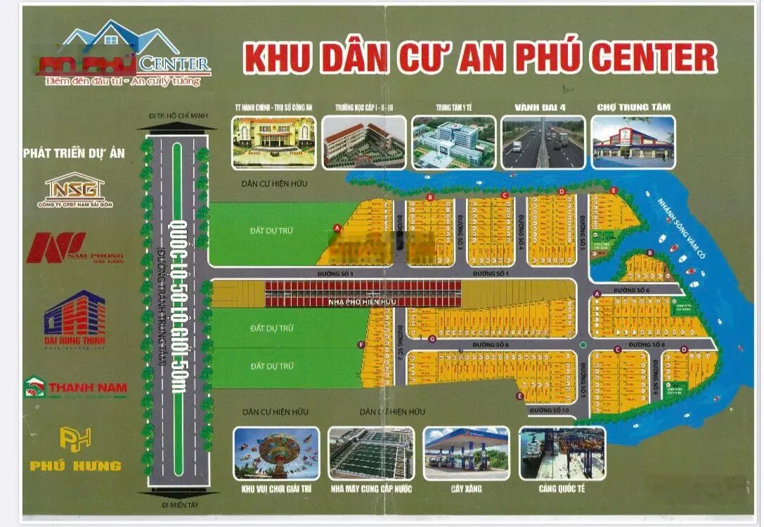 Nền ngộp khu dân cư An Phú - Cần Đước