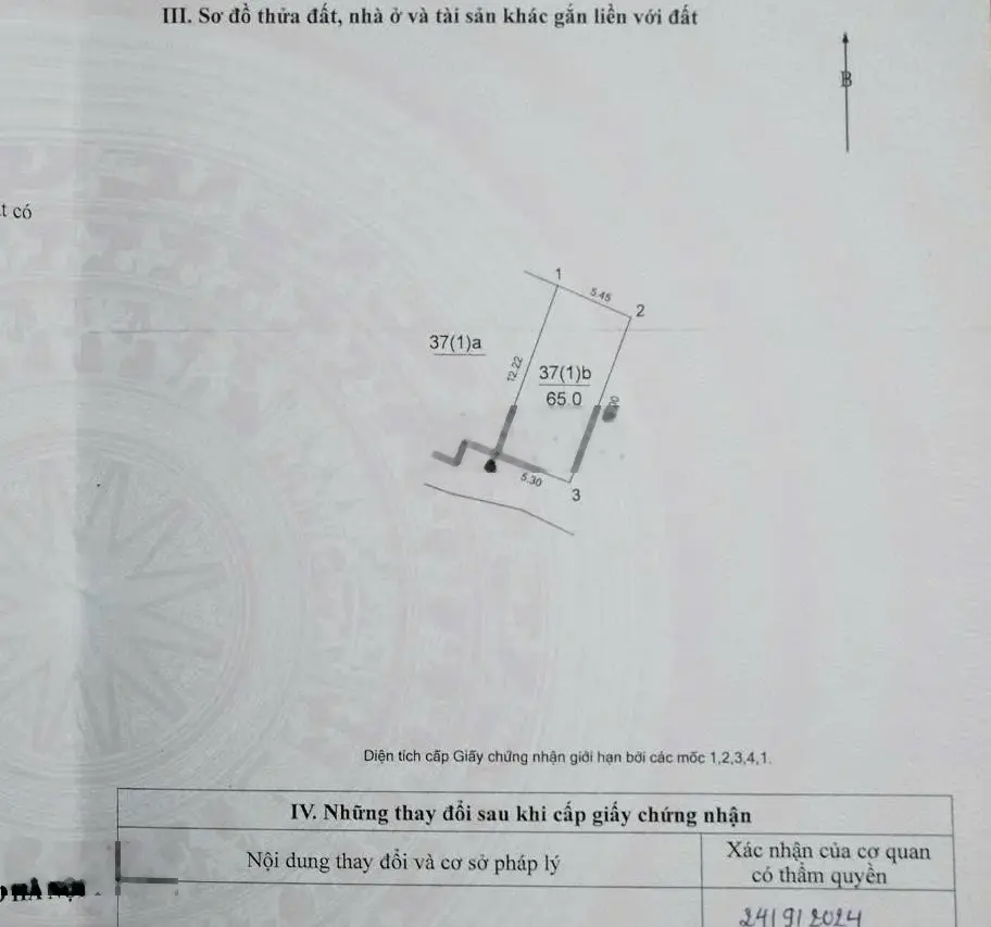 Cần bán 65m2 sẵn nhà c4 - ngõ thông ô tô - tại Sáp Mai - Võng La - Đông Anh giá 4. X tỷ