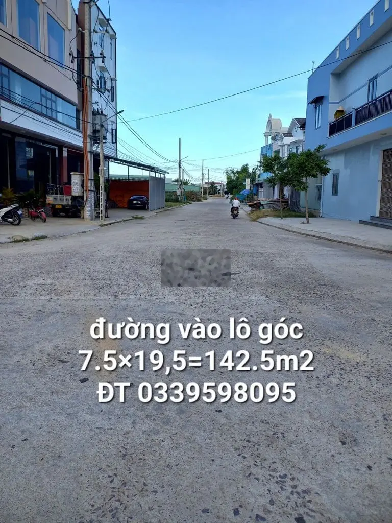 Bán Lô góc NGỘP RẺ143m2 (2tỷ050) sát đường TRẦN BÁ, TT DIÊU TRÌ