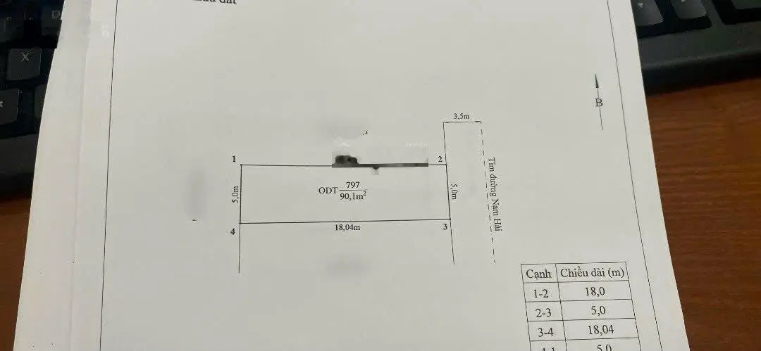 Bán đất mặt đường Nam Hải, Hải An. Diện tích 90m2, giá 2,88 tỷ