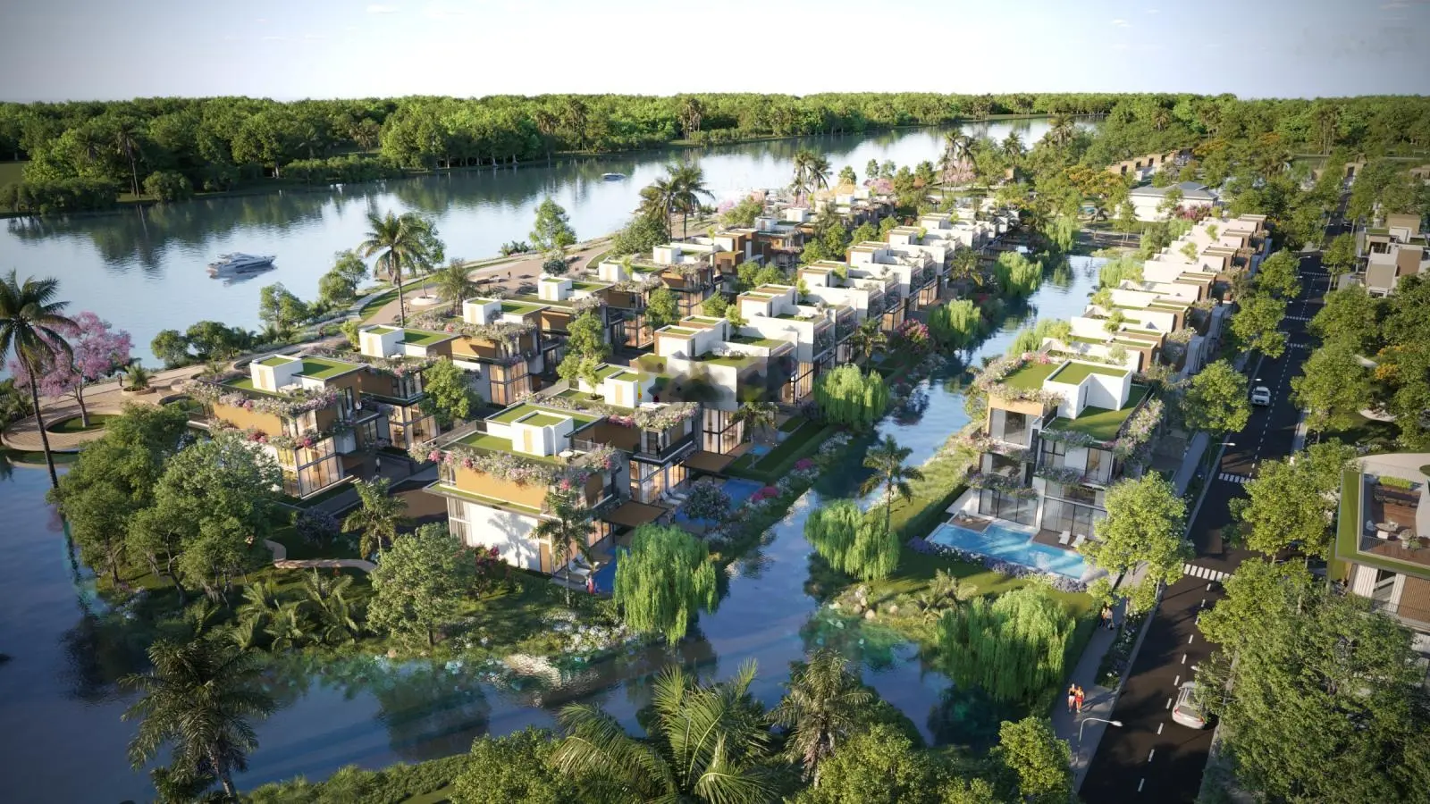 Tuyệt tác biệt thự 3 mặt sông duy nhất tại Eco Village Saigon River. Giá chỉ từ 19,3 tỷ